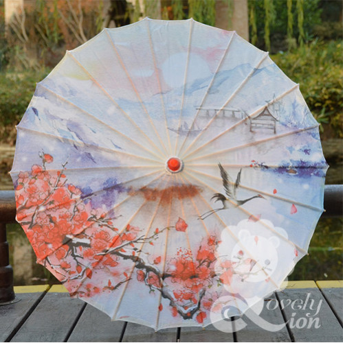 Ô dù lụa phong cách cổ trang (M14) Ô dù lụa phong cách cổ trang (M14)