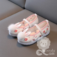 Giày vải cổ trang trẻ em họa tiết con thỏ