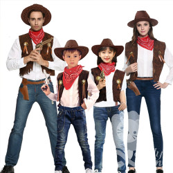 Bộ 4 món hóa trang cao bồi, trang phục Halloween