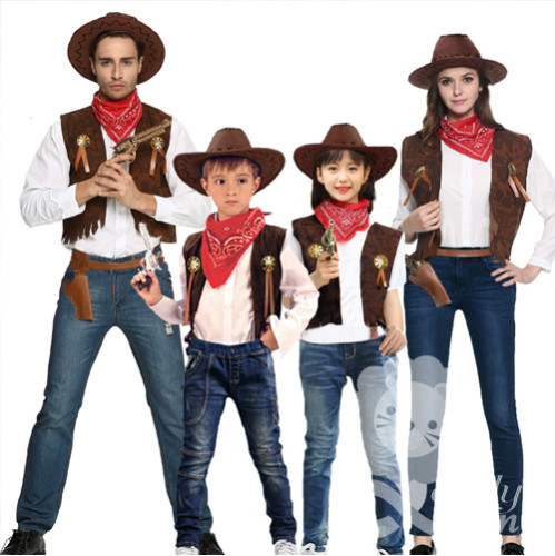 Bộ 4 món hóa trang cao bồi, trang phục Halloween