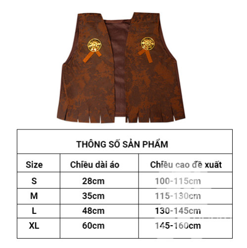 Bộ 4 món hóa trang cao bồi, trang phục Halloween