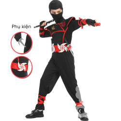 Bộ Ninja kèm phụ kiện - trang phục hoá trang mùa lễ hội Halloween