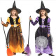 Bộ váy hóa trang phù thủy màu tím và cam+mũ (không kèm chổi) - trang phục Halloween