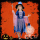 Bộ váy hóa trang phù thủy 4 món cho bé gái, trang phục Halloween