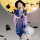 Bộ váy hóa trang phù thủy 4 món cho bé gái, trang phục Halloween