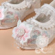 Giày vải cổ trang thêu hoa cho bé gái