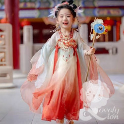 Bộ váy công chúa phong cách cổ trang cho bé gái