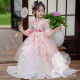 Đầm công chúa màu hồng cam thêu hoa cho bé gái (không kèm khăn choàng) Đầm công chúa màu hồng cam thêu hoa cho bé gái (không kèm khăn choàng)