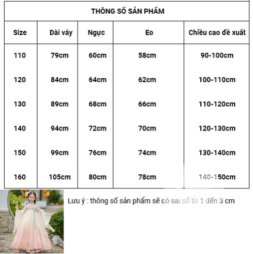 Hán phục hồng tay rộng cho bé gái+tặng khăn choàng Hán phục hồng tay rộng cho bé gái+tặng khăn choàng