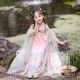 Hán phục màu trắng hồng cho bé gái+tặng kẹp tóc Hán phục màu trắng hồng cho bé gái+tặng kẹp tóc