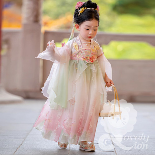 Đầm hán phục công chúa màu xanh cho bé gái(không kèm phụ kiện) Đầm hán phục công chúa màu xanh cho bé gái(không kèm phụ kiện)