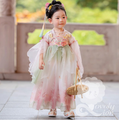 Đầm hán phục công chúa màu xanh cho bé gái(không kèm phụ kiện) Đầm hán phục công chúa màu xanh cho bé gái(không kèm phụ kiện)