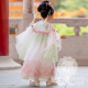 Đầm hán phục công chúa màu xanh cho bé gái(không kèm phụ kiện)