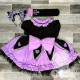 Bộ váy Sanrio Kuromi Lolita cho bé gái + tặng băng đô + đôi vớ Bộ váy Sanrio Kuromi Lolita cho bé gái + tặng băng đô + đôi vớ