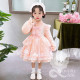 Bộ váy công chúa Lolita màu hồng cam cho bé gái+cài tóc như hình Bộ váy công chúa Lolita màu hồng cam cho bé gái+cài tóc như hình