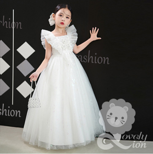 Đầm công chúa màu trắng đính kim sa+tặng băng đô Đầm công chúa màu trắng đính kim sa+tặng băng đô