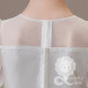 Đầm công chúa màu trắng thêu hoa cho bé gái+tặng băng đô như hình Đầm công chúa màu trắng thêu hoa cho bé gái+tặng băng đô như hình
