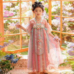 Đầm công chúa màu hồng tay ngắn