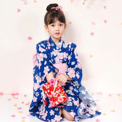 Bộ áo Kimono, Yukata cho bé gái - tặng kèm kẹp tóc (M9) Bộ áo Kimono, Yukata cho bé gái - tặng kèm kẹp tóc (M9)